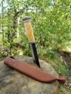 Jakttkniv HJORT - 13 cm blad - Wood Jewel - Rask levering med gravering thumbnail