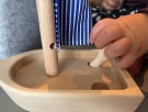 Treleker - Lun Serien - Seilbåt m/en figur thumbnail