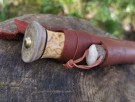 Turkniv med tennstål / gisttenner  9,5 cm blad - Wood Jewel - rask levering med gravering. thumbnail
