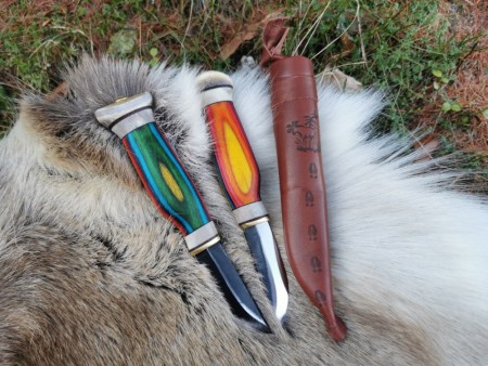Nordlyskniv - Wood Jewel - rask levering med gravering