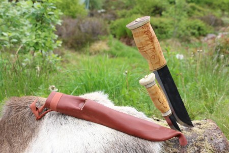  Dobbelkniv -  Samekniv og allround kniv - Wood Jewel - Rask levering med gravering