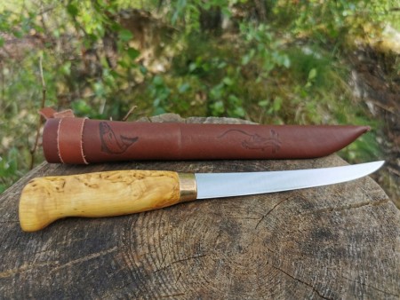 Fiskekniv 3 - Wood Jewel - Rask levering med gravering