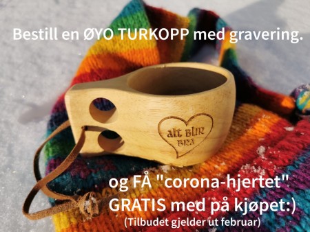 ØYO Turkopp i tre - Gravering