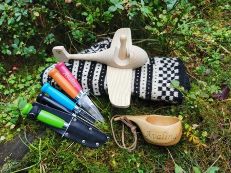 Gavepakke / Julegave/ Dåpsgave LUN Fly / Kniv / Kopp - Rask levering med gravering
