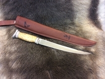Fiskekniv STOR - Wood Jewel - rask levering med gravering
