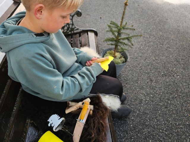 Pusse litt på skaftet. 
