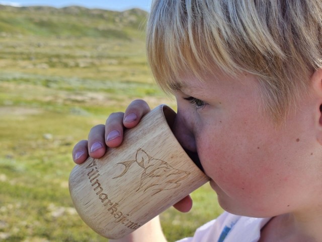 Fjellkos turkopp for barn med gravering