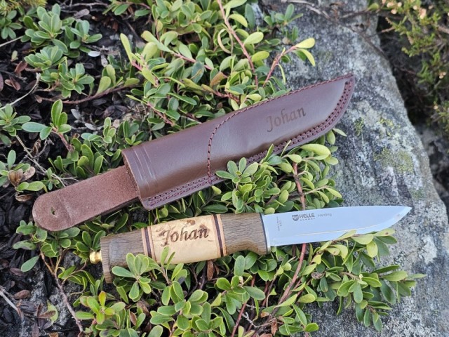 Helle turkniv bryllupgave med gravering